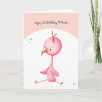 Niedlicher Minimalistischer Flamingo Rosa Erster G