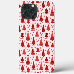 Niedlicher Minimalistischer Weihnachtsbaumwald Case-Mate iPhone Hülle