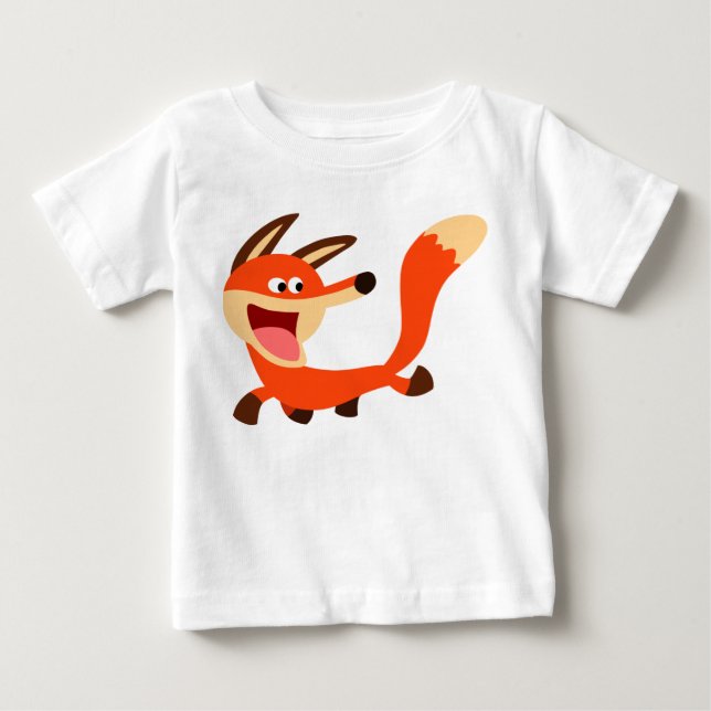 Niedlicher Mischous Cartoon Fox Baby T - Shirt (Vorderseite)