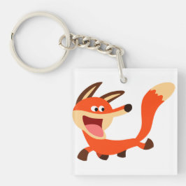 Niedlicher Mischvous-Cartoon Fox-Acryl-Schlüsselan Schlüsselanhänger
