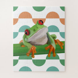 Niedlicher Mit Augen Baumfrosch mit farbenfroher G