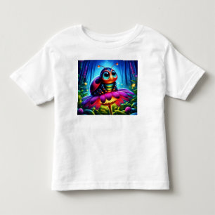 Niedlicher, mit Augen Ladybug mit einem mystischen Kleinkind T-shirt