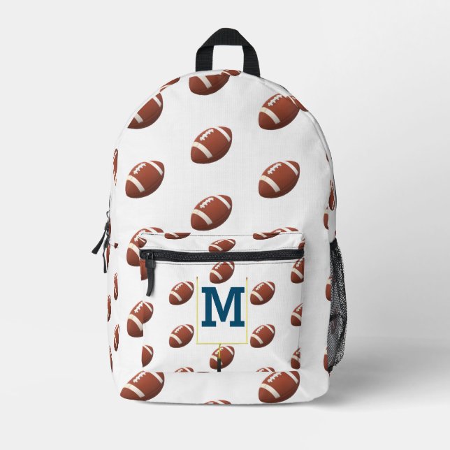 Niedlicher Mit Monogramm Sport Bedruckter Rucksack (Vorderseite)