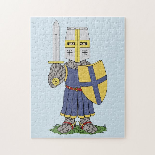 Niedlicher mittelalterlicher Ritter (Vertikal)