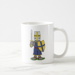 Niedlicher mittelalterlicher Ritter Kaffeetasse