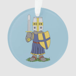 Niedlicher mittelalterlicher Ritter Ornament