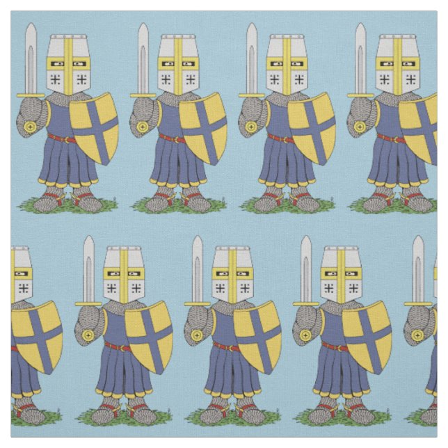 Niedlicher mittelalterlicher Ritter Stoff (Muster)