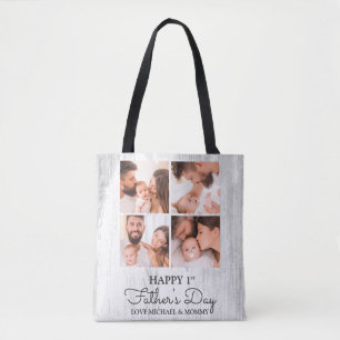 Niedlicher, moderner Fotocollage Happy First Vathe Tasche