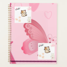 Niedlicher moderner rosa Planer