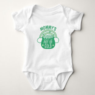 Niedlicher Mommy-Pot-of-Gold-Baby-Bodysuit Baby Strampler