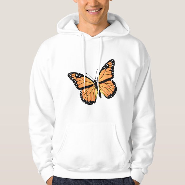Niedlicher Monarch Butterfly Art Mendrisiotto Hoodie (Vorderseite)