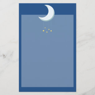 Niedlicher Mond stationär Briefpapier