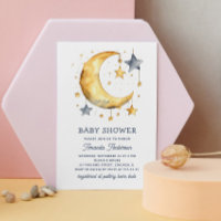 Niedlicher Mond & Sterne Babydusche