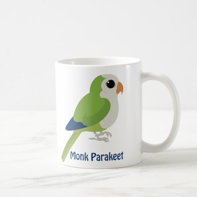 Niedlicher Monk Parakeet Kaffeetasse (Rechts)