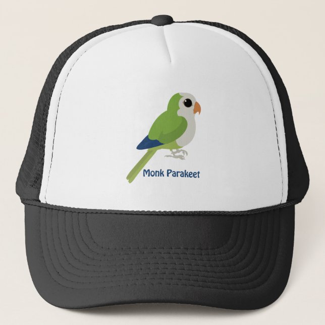 Niedlicher Monk Parakeet Truckerkappe (Vorderseite)