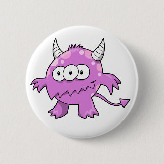 Niedlicher Monster-alien-Knopf Button