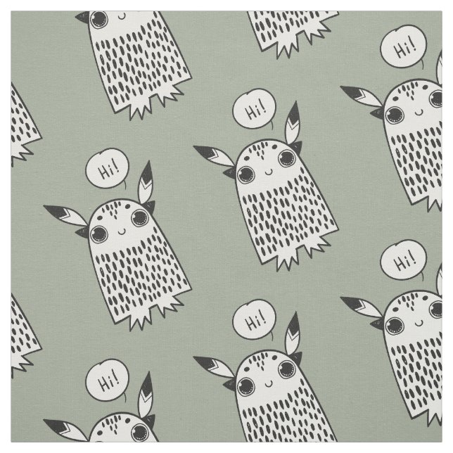 Niedlicher Monster-Cartoon Stoff (Muster)