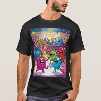 Niedlicher Monster-T - Shirt: Feiern Sie Spaß mit  T-Shirt