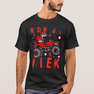 Niedlicher Monster Truck Dinosaur Kleinkind Junge T-Shirt