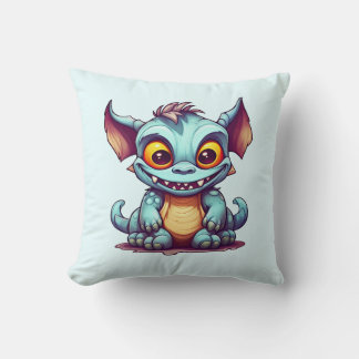 Niedlicher Monsterdrache Kleiner Tom-Wirbel-Kissen Kissen