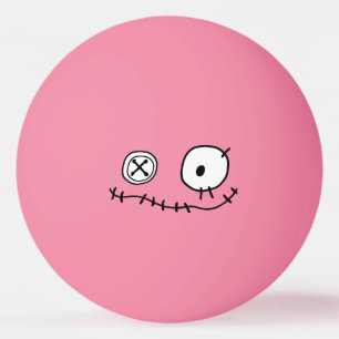 niedlicher Monsterkartoonzeichner Hallowing Tischtennisball