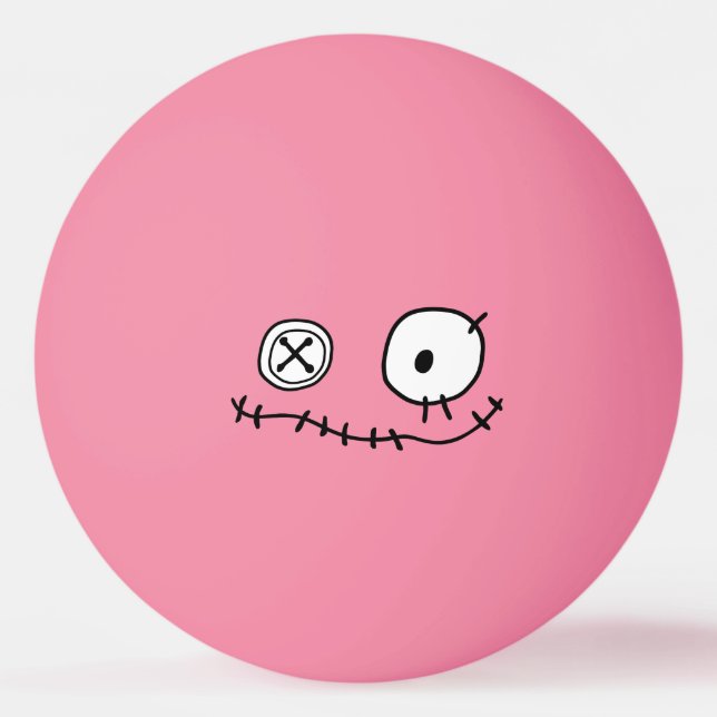 niedlicher Monsterkartoonzeichner Hallowing Tischtennisball (Vorderseite)