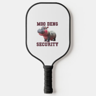 Niedlicher MOO DENG SECURITY Vater Baby Hippo Papa Pickleball Schläger