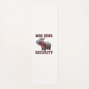 Niedlicher MOO DENG SECURITY Vater Baby Hippo Papa Yogamatte
