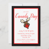 Niedlicher Moose Canada Day