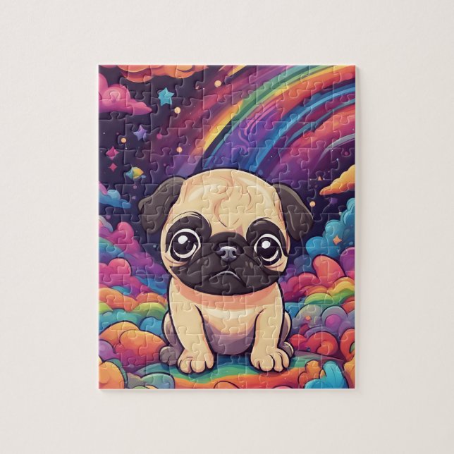 Niedlicher Mops (Vertikal)