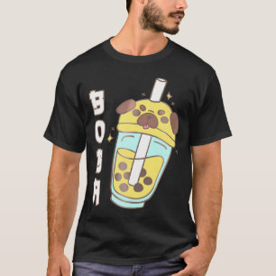 Niedlicher Mops Boba Tea Kawaii Anime Japanischer T-Shirt