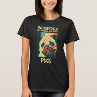 Niedlicher Mops für Männer Haustiere Hunde Welpen T-Shirt