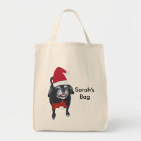 Niedlicher Mops Hund Personalisierte Weihnachtsfei