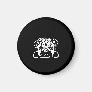 Niedlicher Mops Hundeschild   Mops Lovers Magnet