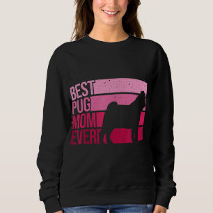 Niedlicher Mops Kunst für Mama Frauen Haustiere Hu Sweatshirt