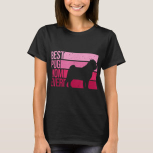 Niedlicher Mops Kunst für Mama Frauen Haustiere Hu T-Shirt