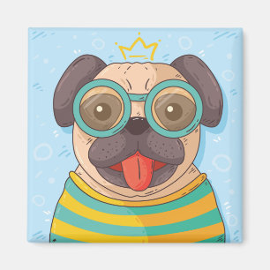 Niedlicher Mops Magnet