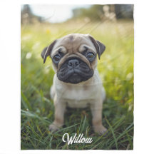 Niedlicher Mops Personalisiert