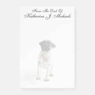 Niedlicher Mops Post-it Klebezettel