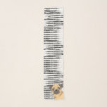 Niedlicher Mops Schwarz-weiß Schal<br><div class="desc">Niedlicher Mops Schwarz-weißes Design. Sie sind herzlich eingeladen, meinen Laden für schönere Produkte zu besuchen.</div>