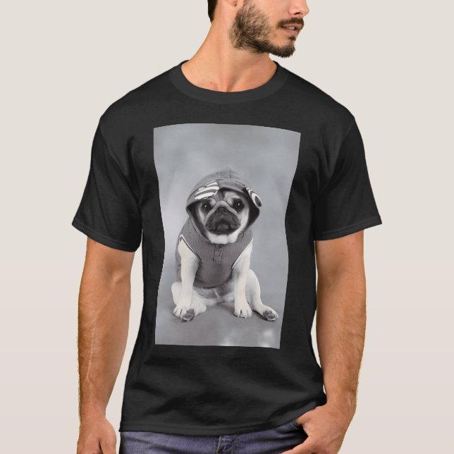 Niedlicher Mops T-Shirt (Vorderseite)