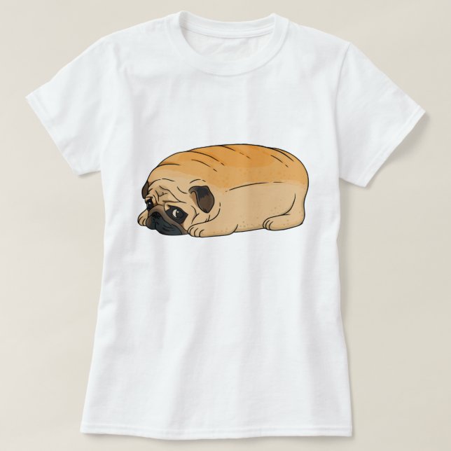 Niedlicher Mops T - Shirt (Design vorne)