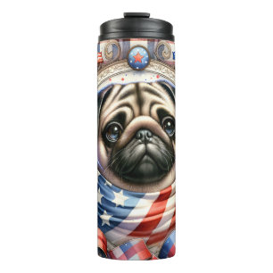 Niedlicher Mops Thermosbecher