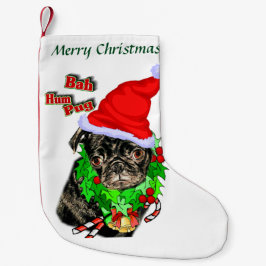 Niedlicher Mops Weihnachten Kleiner Weihnachtsstrumpf