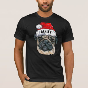 Niedlicher Mops Weihnachtshund Big T-Shirt