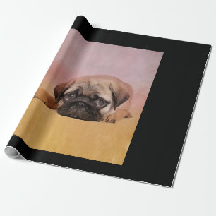 Niedlicher Mops Welpe Mops Dog Lovers Gift Geschenkpapier