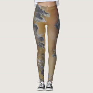 Niedlicher Mossy Agate Flame Natural Rock entworfe Leggings