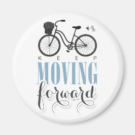 Niedlicher Motivierend Behalt mit dem Fahrrad vorw Magnet