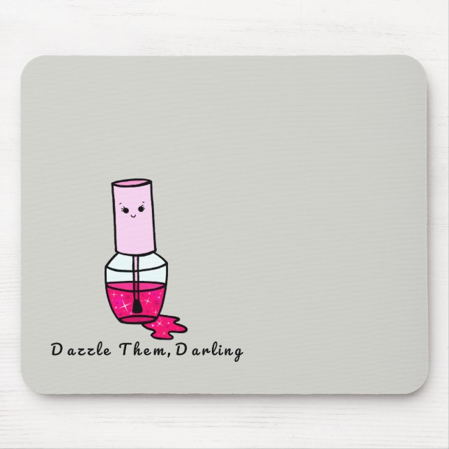 Niedlicher Motivierend Glitzer Polnischer Mausklot Mousepad (Vorne)