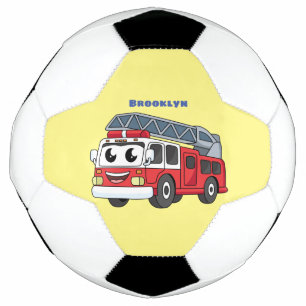 Niedlicher Motor Cartoon Fußball